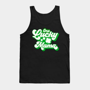 One Lucky Mama St Patricks Day Shamrock Tank Top